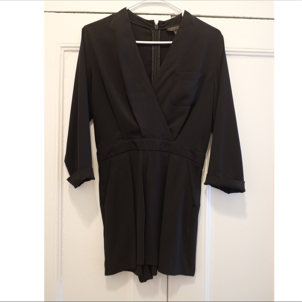 Top Shop // US Size 4 // Black Romper